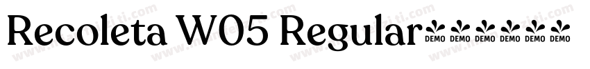 Recoleta W05 Regular字体转换